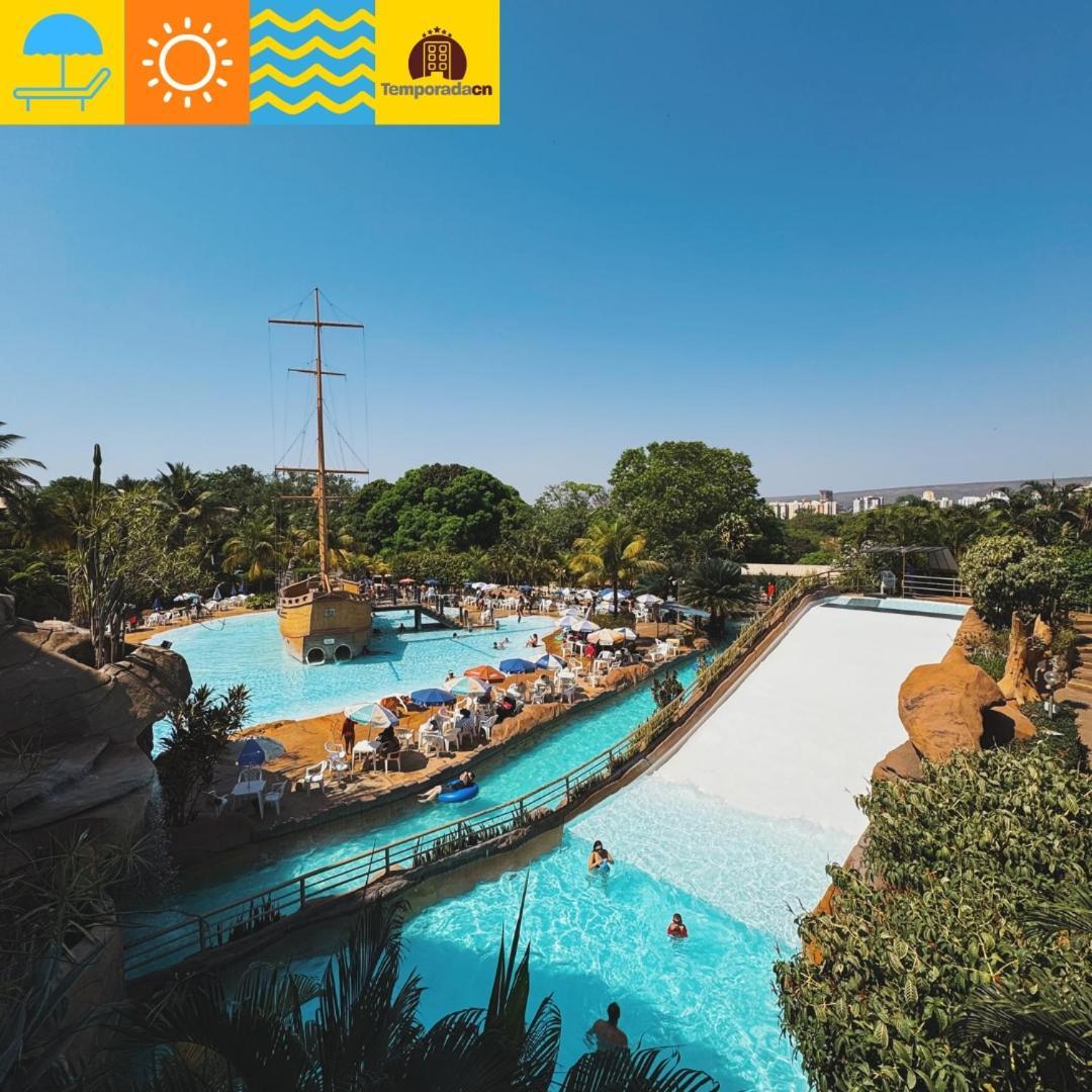 Piazza Com Acesso Ao Acqua Park Aparthotel Caldas Novas Eksteriør bilde