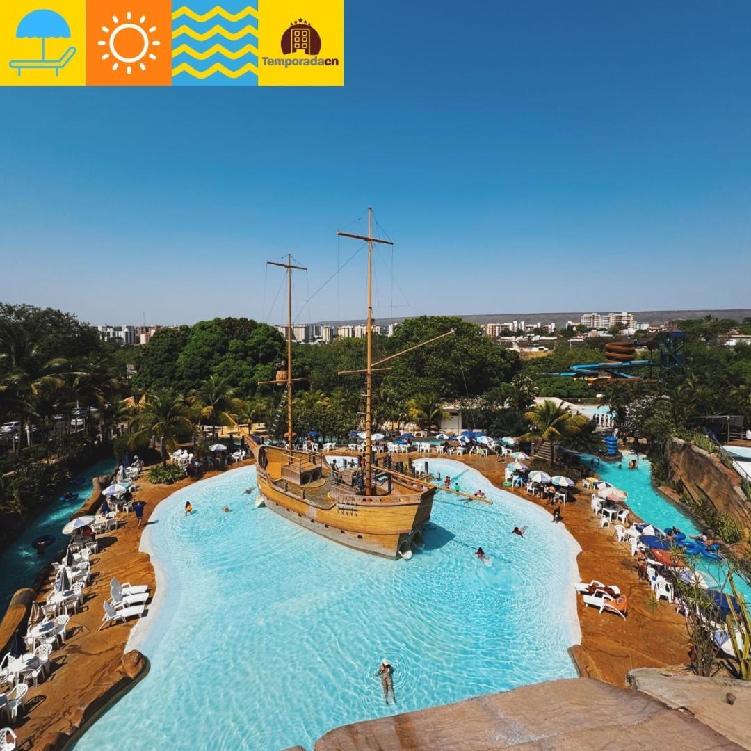 Piazza Com Acesso Ao Acqua Park Aparthotel Caldas Novas Eksteriør bilde