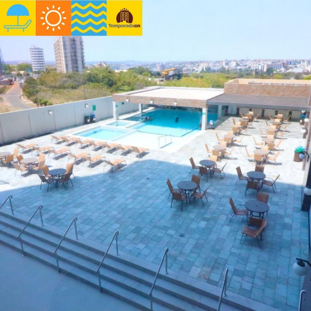 Piazza Com Acesso Ao Acqua Park Aparthotel Caldas Novas Eksteriør bilde
